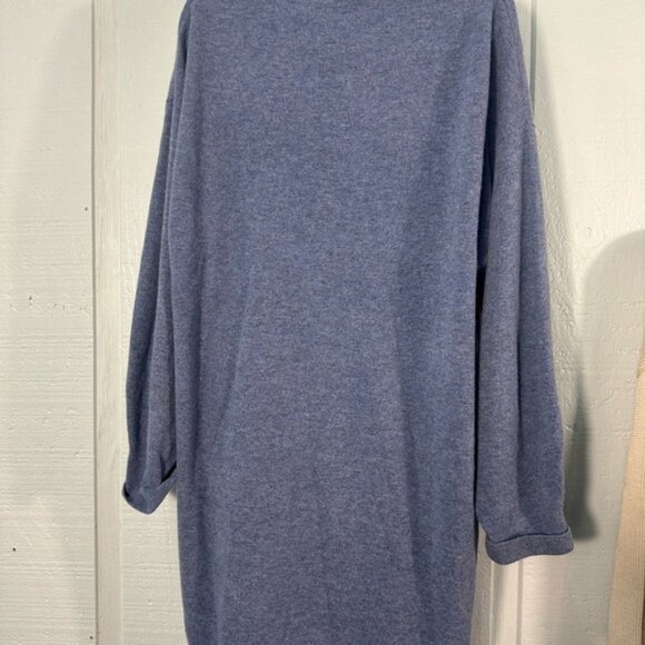 And Other Stories Blue Wool Long Sleeve Dress Size. Large NWT - Picture 8 of 12
